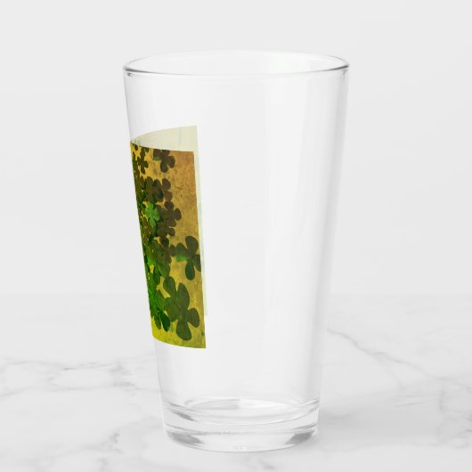 St. Patrick's Day und Viel Glück , vierblättrige Glas (Links)