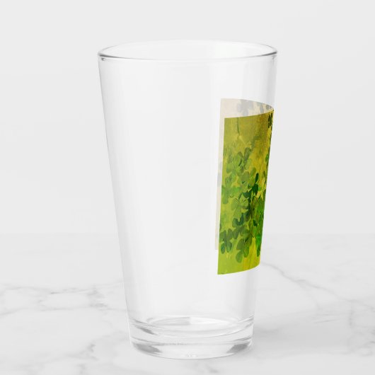 St. Patrick's Day und Viel Glück , vierblättrige Glas (Rechts)