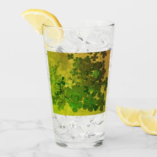 St. Patrick's Day und Viel Glück , ‎ vierblättrige Glas (Vorderseite Ice)