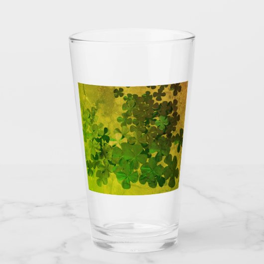 St. Patrick's Day und Viel Glück , ‎ vierblättrige Glas (Vorderseite)