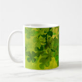 St. Patrick's Day und Viel Glück , vierblättrige Kaffeetasse (Links)
