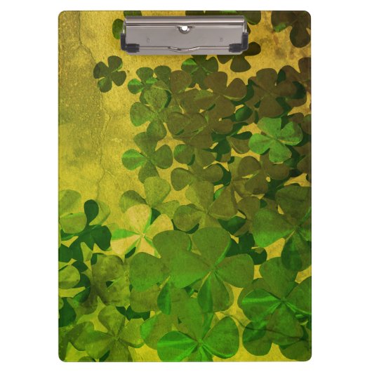 St. Patrick's Day und Viel Glück , ‎ vierblättrige Klemmbrett (Vorderseite)