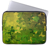 St. Patrick's Day und Viel Glück , vierblättrige Laptopschutzhülle (Vorderseite)