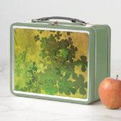 St. Patrick's Day und Viel Glück ,  vierblättrige Metall Brotdose (Beispiel)