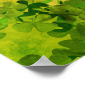 St. Patrick's Day und Viel Glück , ‎ vierblättrige Poster (Ecke)