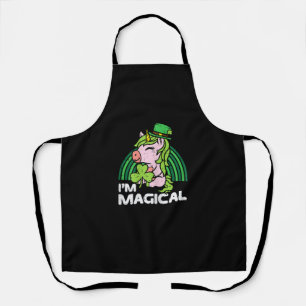 St Patricks Day Unicorn Im Magical Irish Girls Kin Schürze