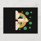 St Patricks Day Unicorn Postkarte (Vorderseite)