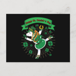 St. Patrick's Day Unicorn - Saint Patrick's Day - Postkarte