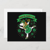 St. Patrick's Day Unicorn - Saint Patrick's Day - Postkarte (Vorne/Hinten)
