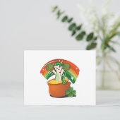 St. Patrick's Day Unicorn - Saint Patrick's Postkarte (Stehend Vorderseite)