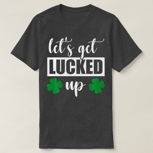 St Patricks Day Unique Men Funny Lasse Lu T-Shirt (Design vorne)