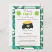 St. Patrick's Day Unisex Baby Shower Einladung (Vorderseite)