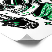 St. Patricks Day unordentlicher Dutt irischer Tote Poster (Ecke)