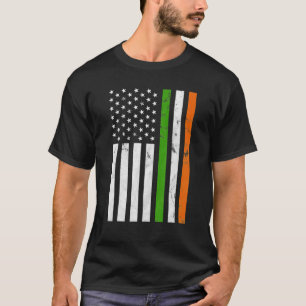 St Patrick's Day Usa Flag Ireland Flag Irish Activ T-Shirt