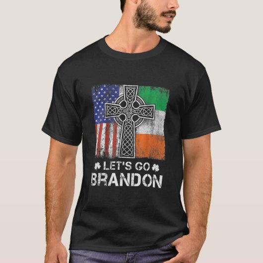 St.Patrick's Day USA Irish Flag Let's Go Branson B T-Shirt (Vorderseite)