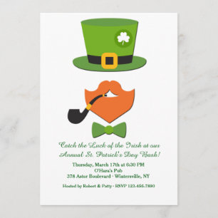 St. Patrick's Day Verkleidungs-Einladung Einladung