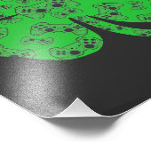 St Patricks Day Video Game Controller Kleeblatt Fotodruck (Ecke)