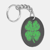 St Patricks Day Video Game Controller Kleeblatt Schlüsselanhänger (Vorderseite links)