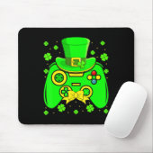 St Patrick's Day Video Game Kleeblatt Matching Men Mousepad (Mit Mouse)