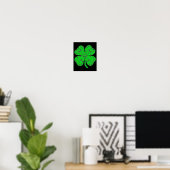 St. Patricks Day Videospielcontroller Shamrock T S Poster (Heimbüro)