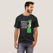 St Patricks Day Vier-Blatt-Klee Irisches Mädchen A T-Shirt (Vorne ganz)