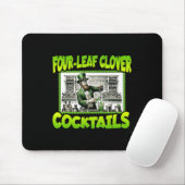 St Patricks Day Vier-Blatt-Klee-Schwänze St Paddys Mousepad (Mit Mouse)