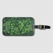 St. Patrick's Day Vier-Leaf Klee Personalisiert Gepäckanhänger (Vorderseite (Horizontal))