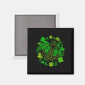 St Patricks Day Vierblattklee - Glückliche Kreuzfa Magnet (Vorderseite/Rückseite)