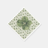 St Patrick's Day Vierblattklee Serviette (Ecke)
