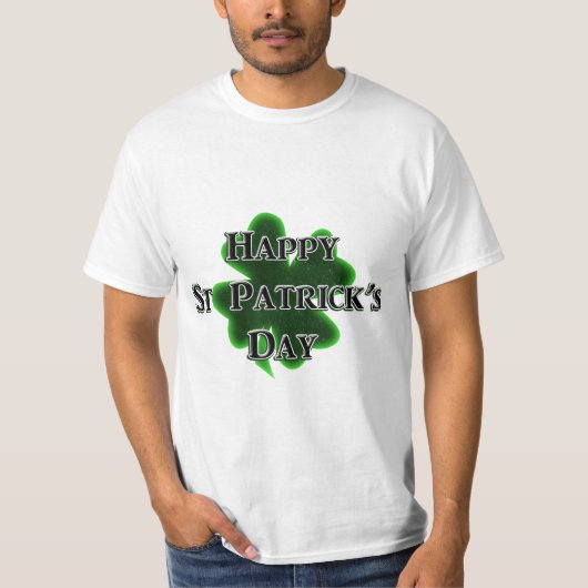 St. Patrick's Day Vierblattklee T-Shirt (Vorderseite)
