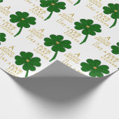 St. Patrick's Day Vierblättriges Kleeblatt Friends Geschenkpapier (Ecke)