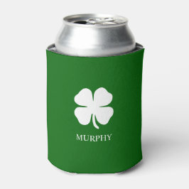 St Patricks Day Vierblättriges Kleeblatt Green Iri Dosenkühler