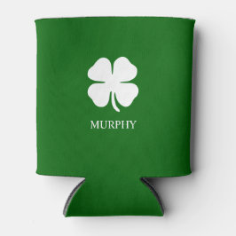 St Patricks Day Vierblättriges Kleeblatt Green Iri Dosenkühler