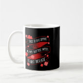 St Patricks Day Vierblättriges Kleeblatt Herzerkra Kaffeetasse (Links)