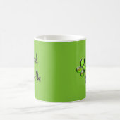 St. Patrick's Day vierblättriges Kleeblatt Kaffeetasse (Mittel)