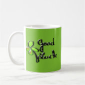 St. Patrick's Day vierblättriges Kleeblatt Kaffeetasse (Links)