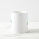 St Patricks Day Vierblättriges Kleeblatt - Lucky H Kaffeetasse (Mittel)