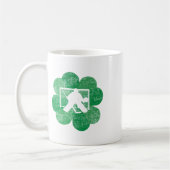 St Patricks Day Vierblättriges Kleeblatt - Lucky H Kaffeetasse (Links)