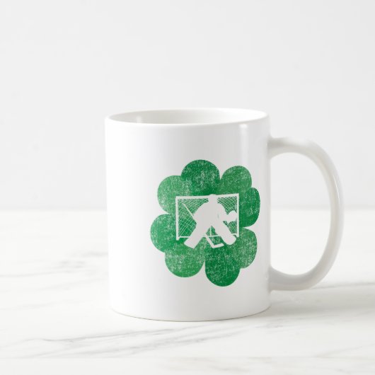 St Patricks Day Vierblättriges Kleeblatt - Lucky H Kaffeetasse (Rechts)