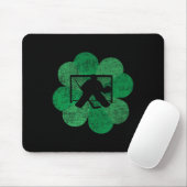 St Patricks Day Vierblättriges Kleeblatt - Lucky H Mousepad (Mit Mouse)