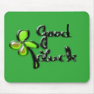 St. Patrick's Day vierblättriges Kleeblatt Mousepad