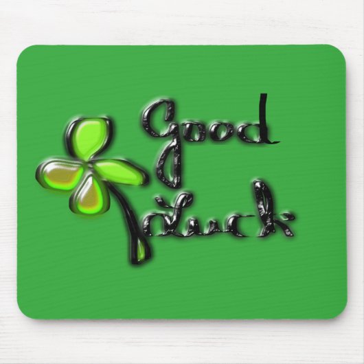St. Patrick's Day vierblättriges Kleeblatt Mousepad (Vorne)