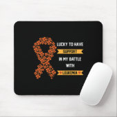 St Patricks Day Vierblättriges Kleeblatt Orange Le Mousepad (Mit Mouse)