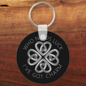 St. Patrick's Day vierblättriges Kleeblatt Schlüsselanhänger (Vorderseite)