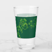 St. Patricks Day Vine & Clover Glass Glas (Rückseite)