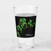 St. Patricks Day Vine & Clover Glass-Individuelle Glas (Rückseite)