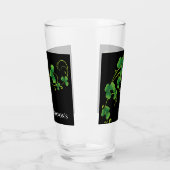 St. Patricks Day Vine & Clover Glass-Individuelle  Glas (Links)