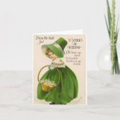 St Patrick's Day Vintag Card Karte (Vorderseite)