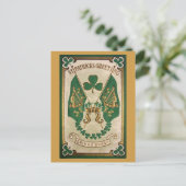 St. Patricks Day Vintag Postcard Postkarte (Stehend Vorderseite)