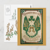 St. Patricks Day Vintag Postcard Postkarte (Vorne/Hinten)